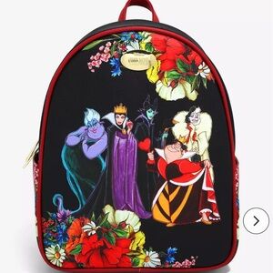 Disney Villains Group Portrait Floral Mini Backpack - BoxLunch Exclusive